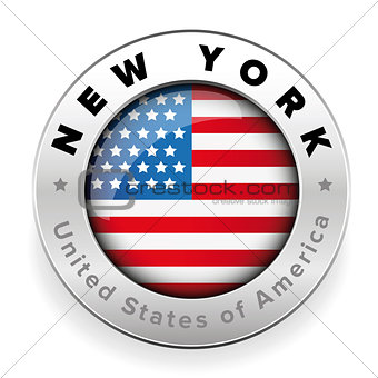 New York USA badge