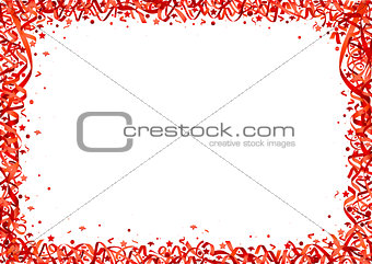 Red Confetti Background