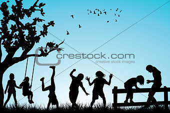 Children playing outdoor
