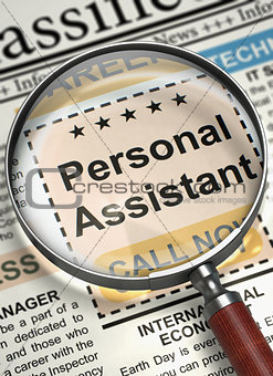 Personal Assistant Join Our Team. 3D.