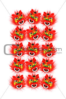 Chinese New Year Lion Heads 