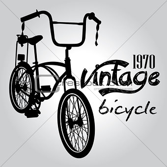 Vintage bicicle vector graphic design.