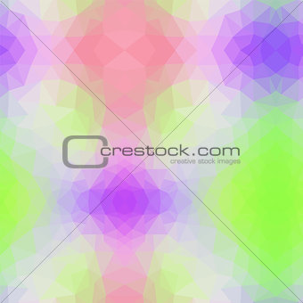 vector abstract irregular polygon background with a triangle pattern in light baby pastel colors