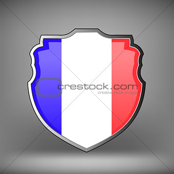 French Shield Isolated