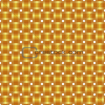 Seamless pattern braided gold ribbon
