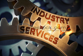 Industry Services on Golden Cog Gears. 3D.