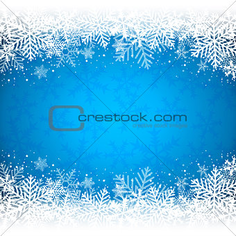 Decorative blue Christmas background