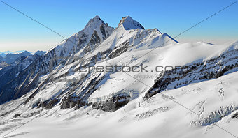 high snowy mountains