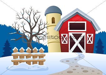 Winter farmland theme 2