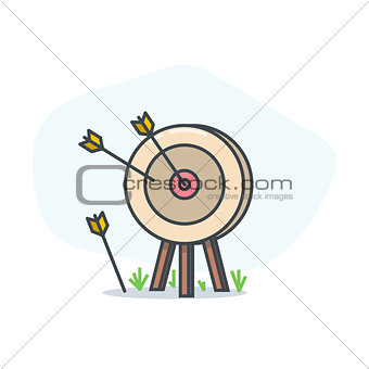 Target and arrow