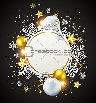 White and golden decorations