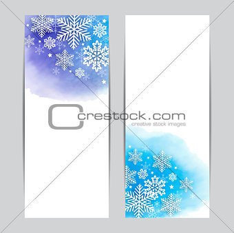 Christmas vertical banners.