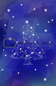 Abstract Polygonal Christmas Tree