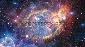 The Helix Nebula in deep space. Elements of this image furnished by NASA.