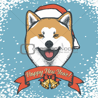 Year of the dog vector concept
