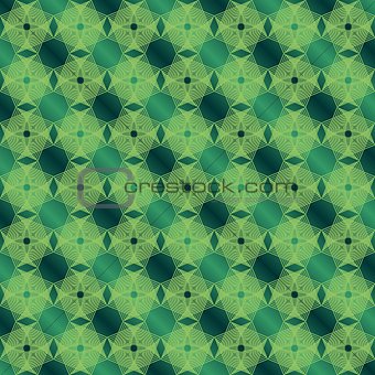 Green abstract lines background