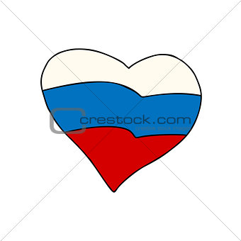 Russia heart, Patriotic symbol