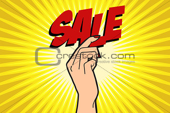 Sale female hand