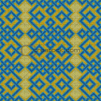 Knitted Seamless Ornate Pattern