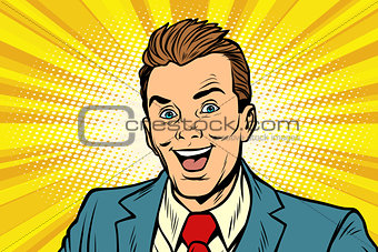 Smiling businessman business people