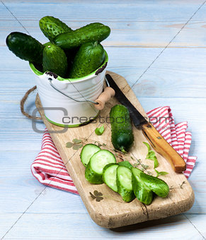 Fresh Raw Cucumbers