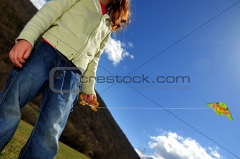 girl and kite