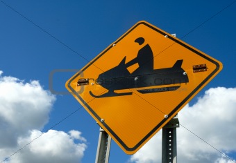 Snowmobile sign