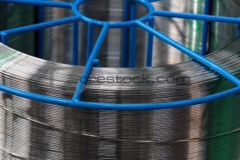 large roll of thin welding wire