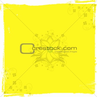 Vintage yellow daisy background