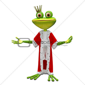 3D Illustration of the Princess Frog in the Mantle