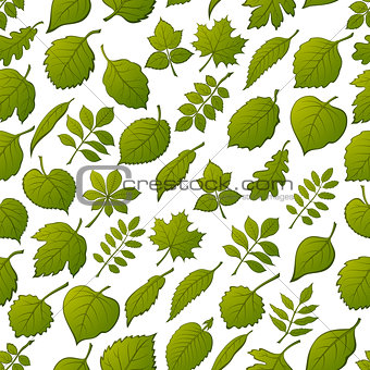 Leaves of Plants, Seamless