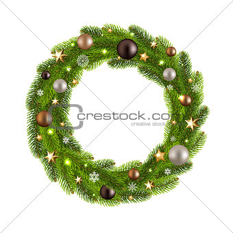 Christmas Wreath With Ball