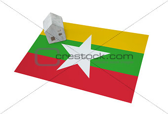Small house on a flag - Myanmar