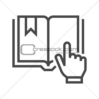 Book with Hand