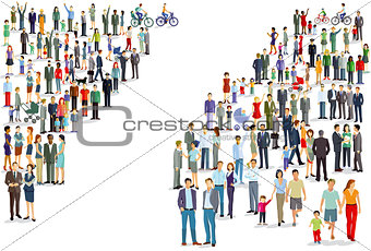 People groups directions, Illustration
