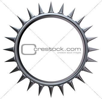 metal sun symbol