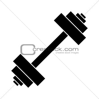 barbell vector icon
