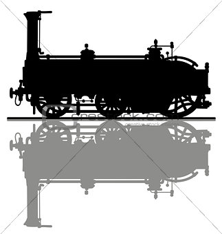 The historical steam locomotive