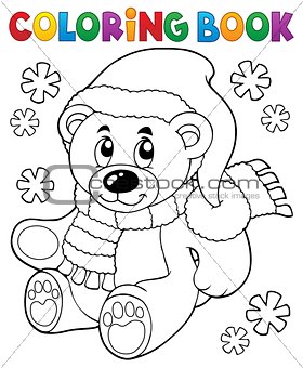 Coloring book teddy bear theme 3