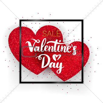 Valentines Day Sale Concept
