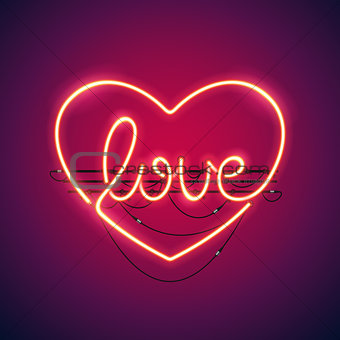 Love Heart Neon Sign