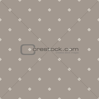 Dotted cross seamless vector pattern.