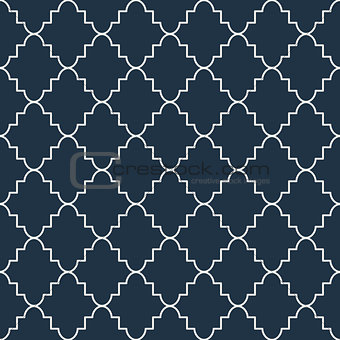Quatrefoil seamless vector pattern.