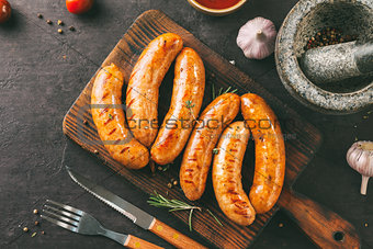 Sausage grill, Top view