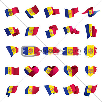 Andora flag, vector illustration