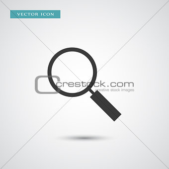 Magnifier icon simple illustration