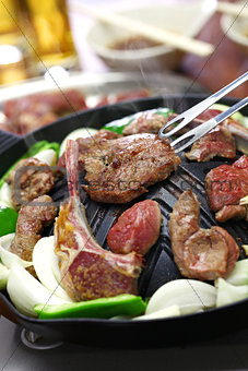 Jingisukan, genghis khan, Japanese style lamb barbecue