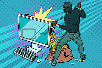 Online hacker steals pound money from computer