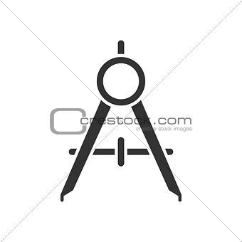 Compass tool black icon