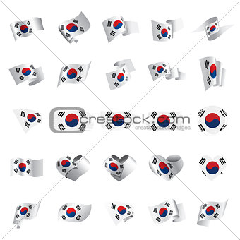 South Korean flag, vector illustration